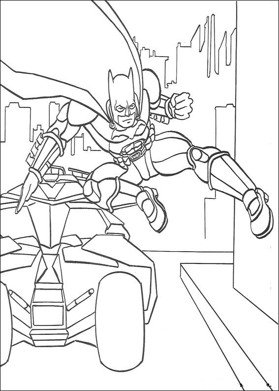 Plansa de colorat cu Batman 46 41